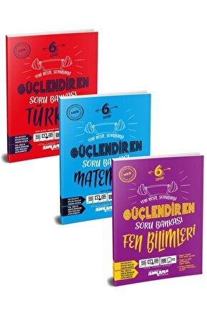 6.sınıf Güçlendiren Türkçe-matematik Ve Fen Bilimleri Soru Bankası Seti 3 Kitap