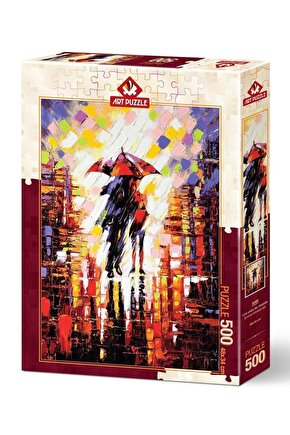 Art Puzzle Şemsiye Altındaki Aşk 500 Parça Puzzle 5090 - Puzzle Seti - Yapboz - Yap-boz Puzzle