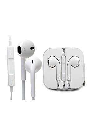 Iphone 5-6 -6s Kulak Içi Kulaklık Beyaz Mikrofonlu Kulaklık