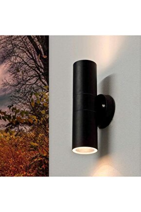 BEYAZ Işık Ledli Modern Tasarım Çift Yönlü İç ve Dış Mekan Aplik, Bahçe, Balkon, Kamelya Teras Aplik