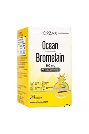 Bromelaın 500 Mg 30 Kapsu