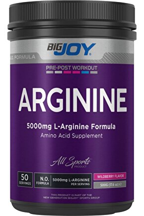 Bigjoy Arginine Powder 500 gr - Orman Meyveli Aromalı