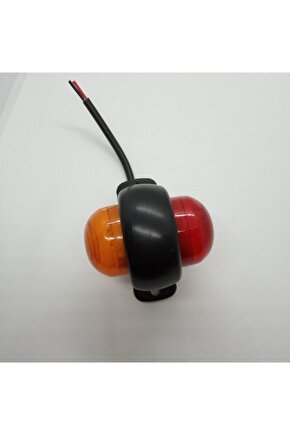 Ledli Mini Takoz Lamba Kırmızı-sarı12&24v (4 ADET)