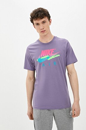 Mens Sportswear Dna Futura T-shirt Baskılı Pamuklu Mort Tişört