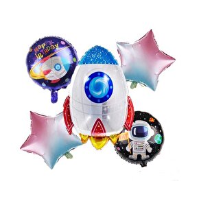 Uzay Konsepti Folyo Balon Seti 5li