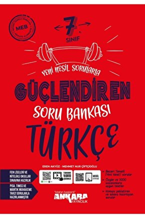 7. Sınıf Türkçe Güçlendiren Soru Bankası Ankara Yayınları 2021