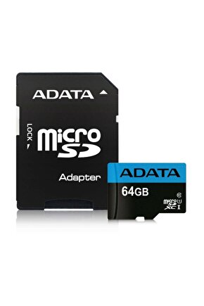 Micro SD 10025MBs Class10 Hafıza Kartı 64 GB AUSDH64GUICL10A1-RA1