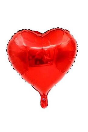 Kalp Folyo Balon 24 Inç 60 Cm Kırmızı Renk 1 Adet