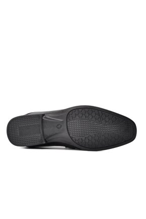 715 Siyah Hakiki Deri Comfort Günlük Ayakkabı