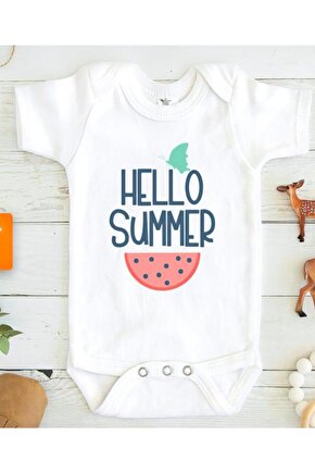 Hello Summer Baskılı Bebek Zıbını - 2