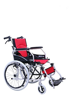 Witra Alüminyum Transfer Özellikli Refakatçı Frenli Hafif Tekerlekli Sandalye