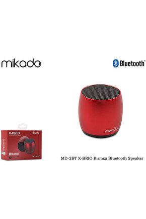 MD-2BT X-BRIO Kırmızı Bluetooth Speaker