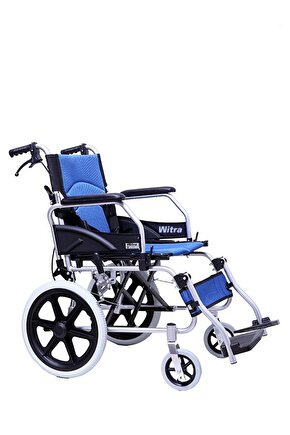WİTRA Alüminyum Katlanabilir Refakatçi Manuel Tekerlekli Sandalyesi