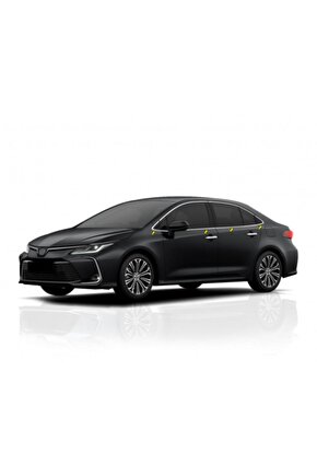 Yeni Toyota Corolla Krom Cam Çıtası 2019- Ve Üstü Uyumlu 8 Parça