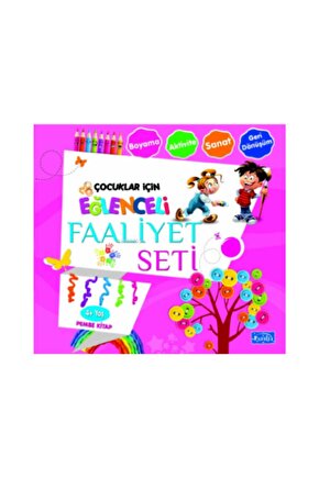 Eğlenceli Faaliyet Seti Pembe Kitap – 4 Yaş Üzeri  Kolektif  Parıltı Yayınları  9786053035589