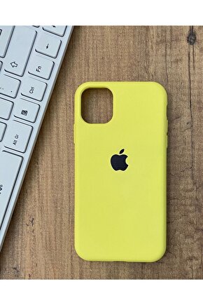 Iphone 11 Lansman Sarı Kılıf Altı Kapalı Iç Kısmı Kadife