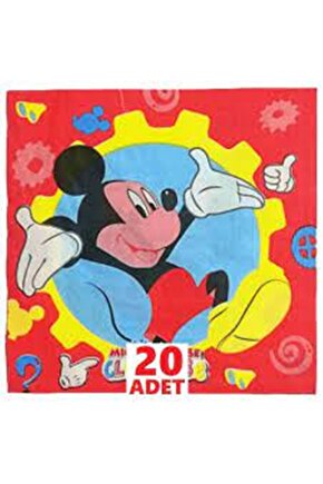Mickey Mouse Disnep Peçete 20 Adet Mickey Mouse Konsept Doğum Günü Parti Malzemeleri