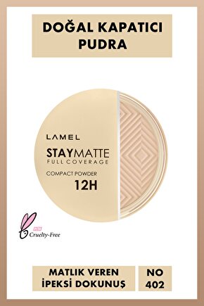 Lamel Stay Matte Compact Kalıcı Mat Pudra No 402
