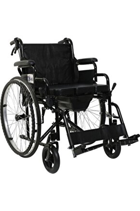 G-120 Klozetli Manuel Tekerlekli Sandalye  Commode Manual Wheelchair