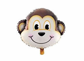 Safari maymun folyo kafa balon 1 adet 60 cm