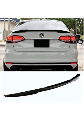 Vw jetta bagaj üstü spoiler pianoblack boyalı yarasa 2011  2017