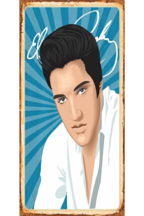 Elvis Presley Mini Retro Ahşap Poster
