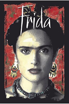 salma hayek fenimizm sinema retro ahşap poster