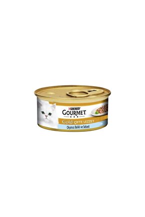 Neo Pet Market Purina Gold Ispanaklı Sos Içinde Okyanus Balıklı Çifte Lezzet 85 Gr X 6 Adet