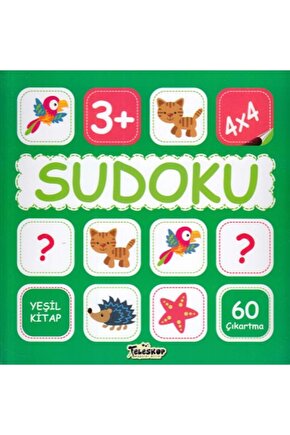 Sudoku 4x4 Yeşil Kitap