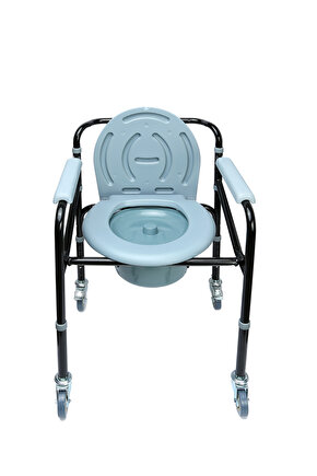 Ky696 Tekerlekli Tuvaletli Banyo Sandalyesi Agstwc005