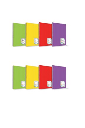 Çınar Colormaxi A4 96 Yaprak Spiralli - 4 Kareli + 4 Çizgili Defter