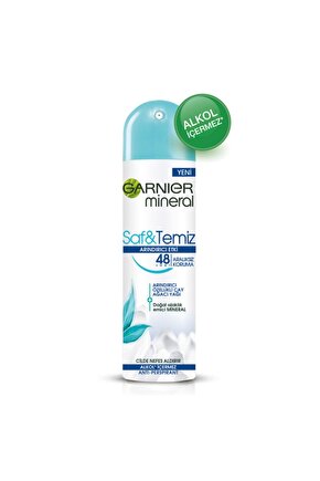 Mineral Saf&Temiz Sprey Deodorant 150 ml