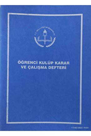 G406 Öğrenci Kulup Karar Ve Çalışma Defteri Plastik Kapak 406