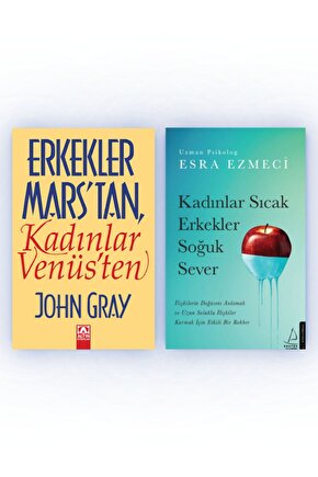 Erkekler Marstan Kadınlar Venüsten, Kadınlar Sıcak Erkekler Soğuk Sever | 2 Kitap Set |