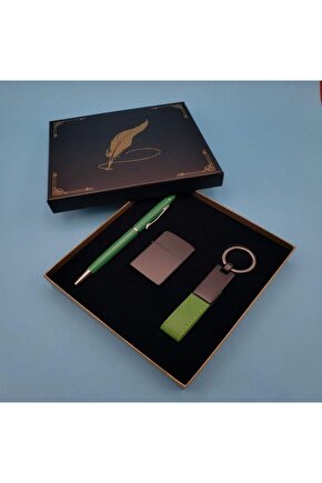 Çakmak Yeşil Kalem Anahtarlık Dekoratif Hediyelik
