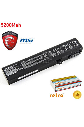 MSI GE63 Raider RGB 8SF-249TR, RGB 8SF-258XTR msi Notebook Bataryası, Laptop Pili V2 (5200Mah)