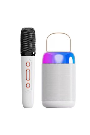 Kablosuz Taşınabilir Karaoke Bluetooth Hoparlör Mikrofon Ev ve Outdoor Çocuk ve Yetişkin Ses Bombası