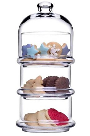 Villa Patisserie 3 Katlı Fanus