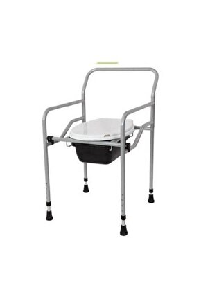 Seyyar Katlanabilir Hasta Yaşlı Tuvalet Sandalyesi Klozetli Wc Li Oturak
