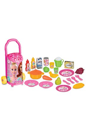 Barbie Pazar Arabası - Mutfak Setleri - Ev Oyuncak Setleri