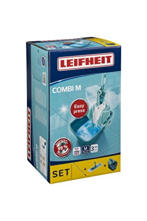 Leifheit Combi M Set Easy Press Yer Sileceği Kovalı