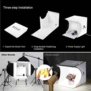 Mini katlanır Lightbox Fotoğraf Stüdyosu Ürün Çekim Çadırı  30 CM