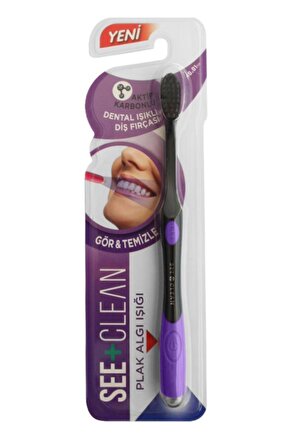 See+clean Plak Algı Işıklı Diş Fırçası Mor