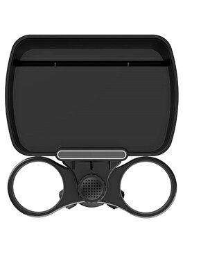 Çok fonksiyonlu 360 ° dönen araba telefon tutucu ve bardak tutucu içecek küçük masa yemek rafı