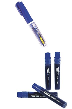 Tahta Kalemi Kartuşu 4 Adet +kalemi Mavi