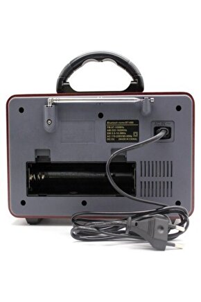 M 113bt Şarjlı Nostaljik Radyo Usb Sd Mp3 Bluetooth Hoparlör