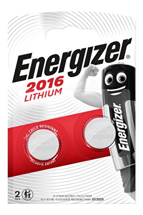 Energizer Lithium CR2016 2 li Pil 