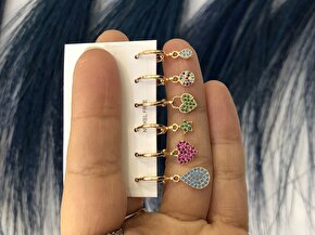 6lı Minimal Küpe 