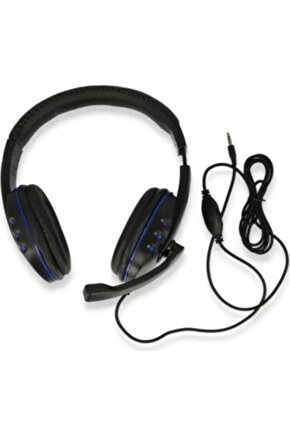 Oyuncu Kulaklığı Telefontabletpcps4 Uyumlu 3.5 Mm Tek Jack Girişli Kulaküstü Mikrofonlu Kulaklık