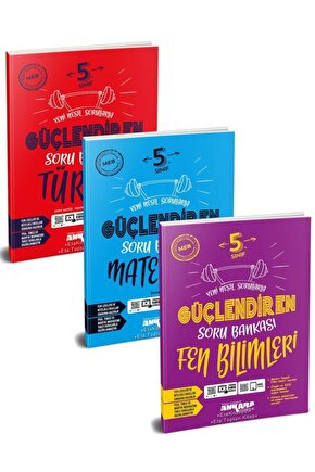5.sınıf Güçlendiren Türkçe-matematik Ve Fen Bilimleri Soru Bankası Seti 3 Kitap